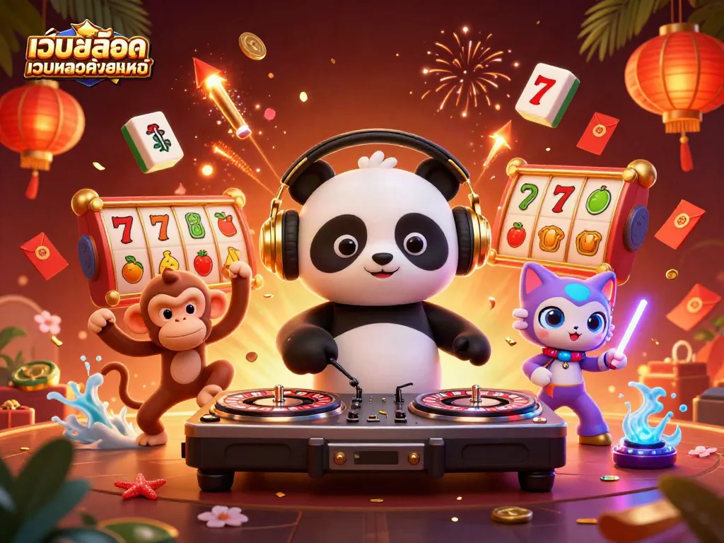 เริ่มเล่นกับ เว็บสล็อตเว็บตรงค่ายใหญ่ พร้อมการแสดงที่น่าตื่นเต้นจาก DJ แพนด้าและผองเพื่อน