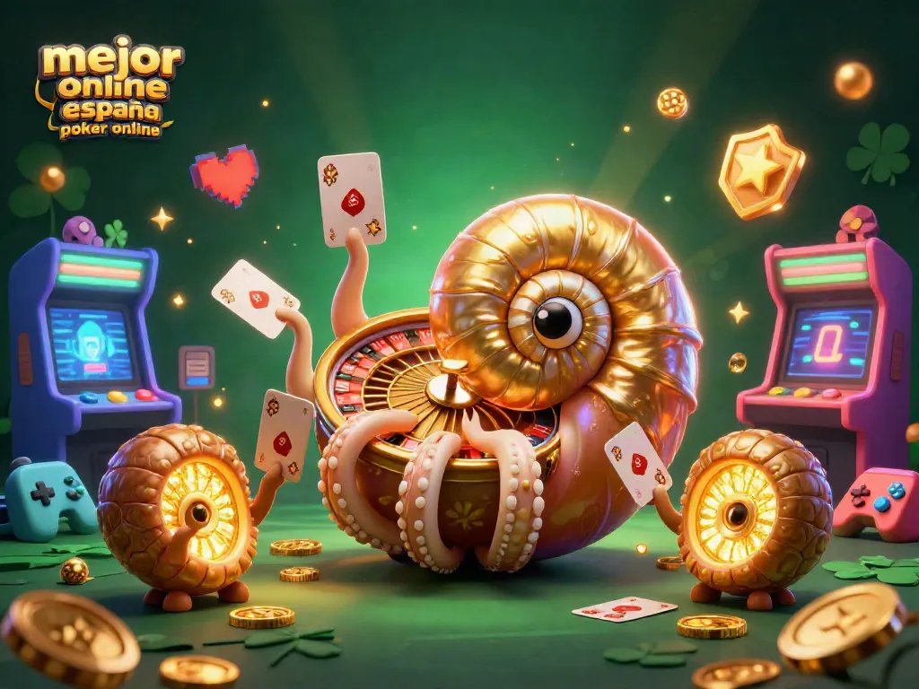 Visualiza el mejor casino online España poker online en una escena vibrante y dinámica con elementos de juego.